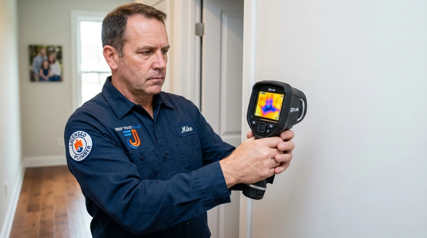 Thermal imaging leak detection by Johns Plumbing LLC in Calabash